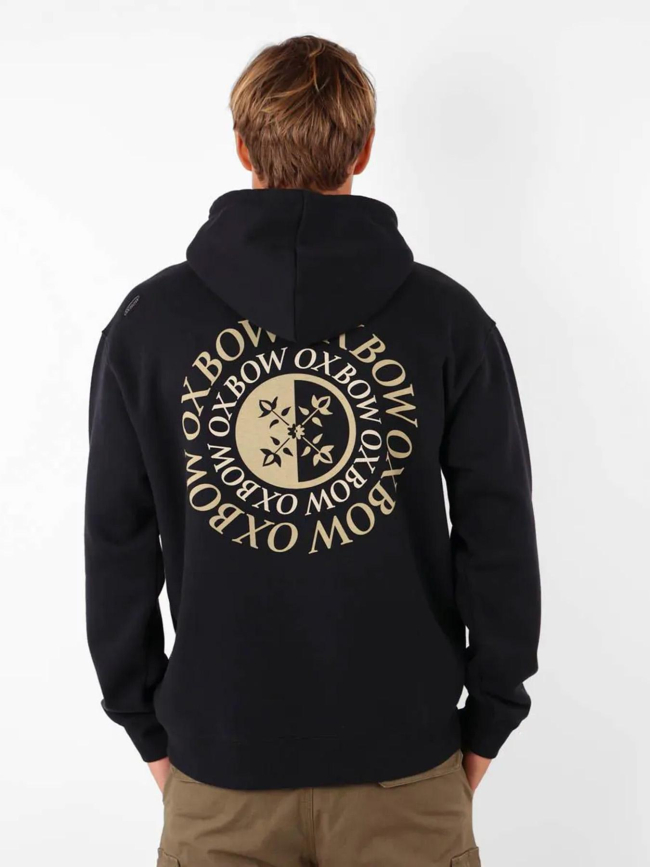 Sweat à capuche logo spiral noir homme - Oxbow