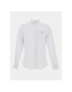 Chemise imprimée lason blanc homme - Benson & Cherry