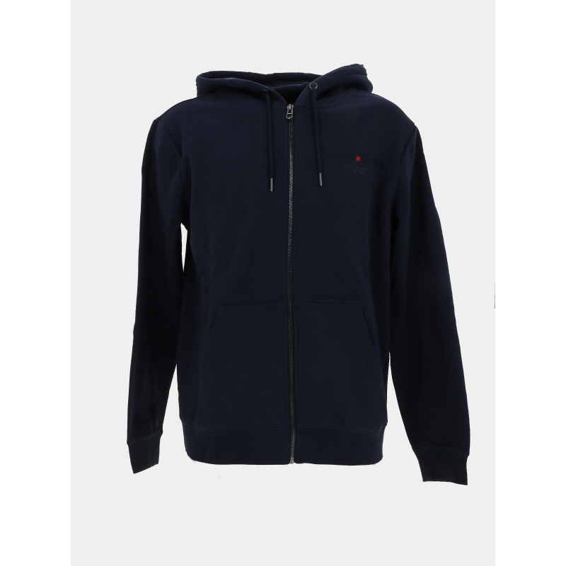 Sweat zippé giclass jim bleu marine homme - Teddy Smith