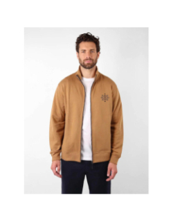 Sweat zippé tabula marron homme - Oxbow