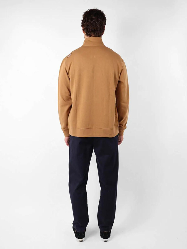 Sweat zippé tabula marron homme - Oxbow