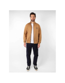 Sweat zippé tabula marron homme - Oxbow
