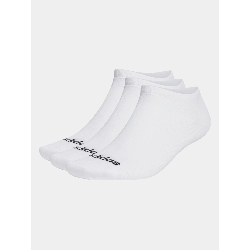 Pack de 3 paires de socquettes lin blanc adultes - Adidas