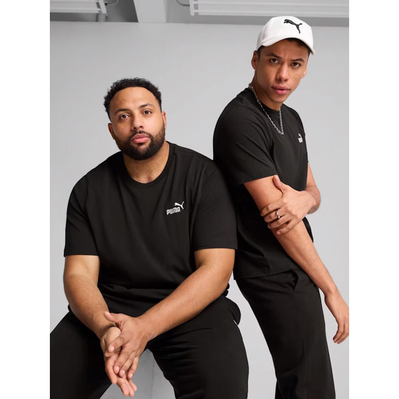 T-shirt à manches courtes essential no.1 noir homme - Puma