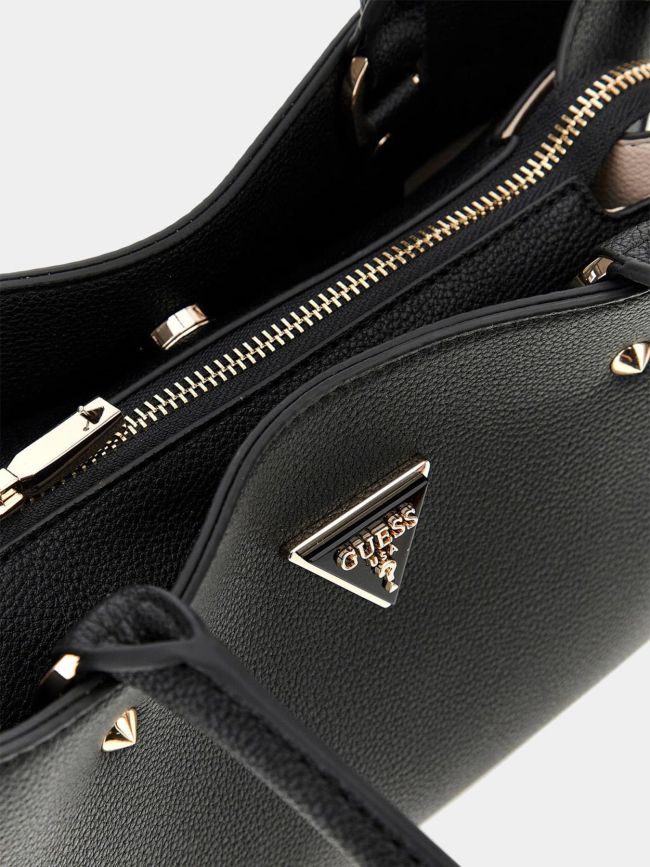 Sac à main meridian shoulder satchel noir femme - Guess