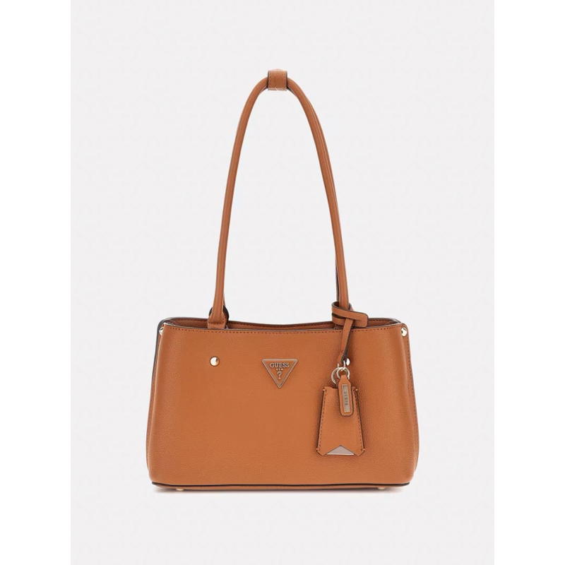 Sac à main méridian shoulder satchel marron femme - Guess