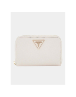 Portefeuille laurel medium beige femme - Guess