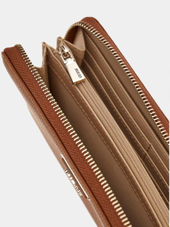 Portefeuille laurel compagnon marron femme - Guess