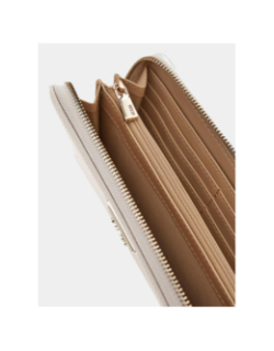 Maxi portefeuille laurel beige femme - Guess