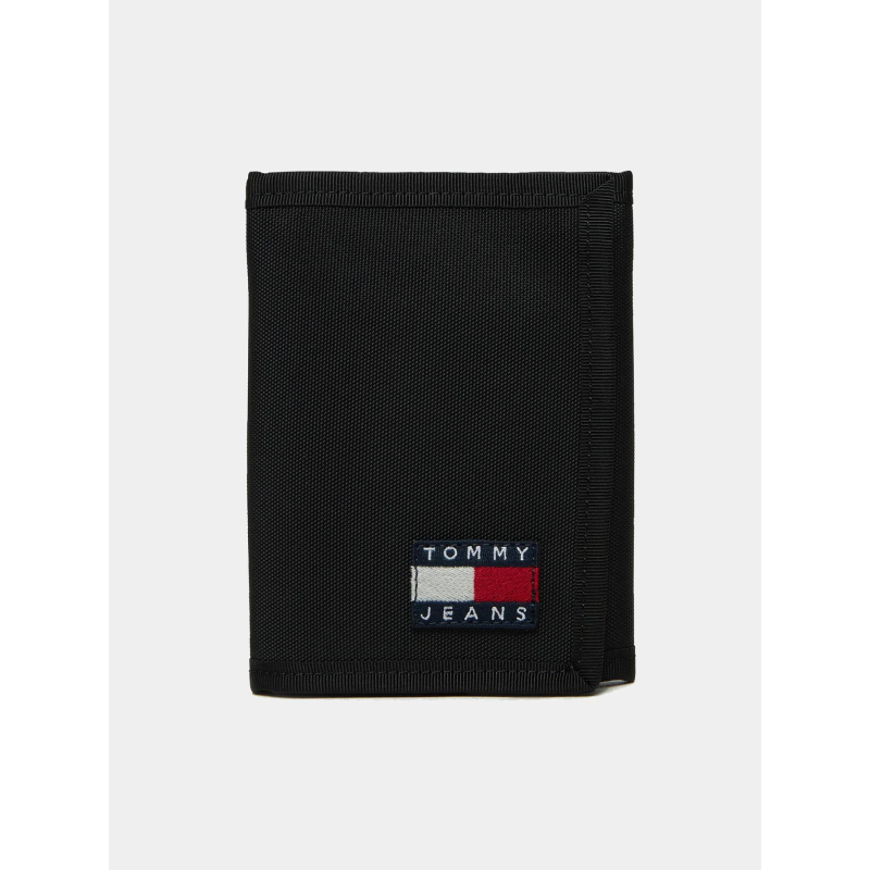 Portefeuille essential à trois volets et logo noir - Tommy Jeans