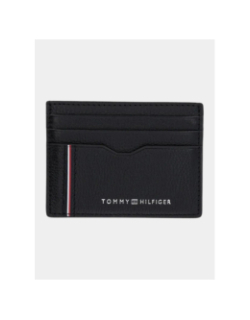 Porte-cartes cuir holder bleu marine unisexe - Tommy Hilfiger