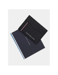 Porte-cartes cuir holder bleu marine unisexe - Tommy Hilfiger