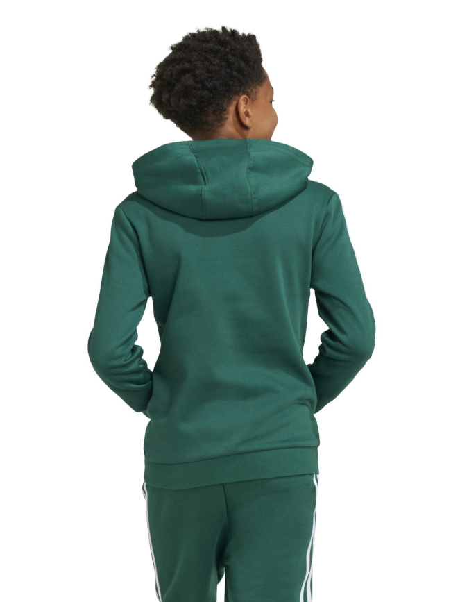 Sweat à capuche colorblock 3s vert noir enfant - Adidas