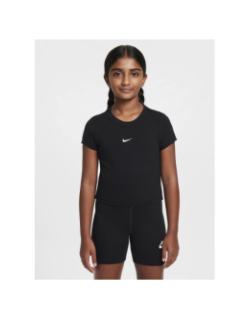 T-shirt nsw slim crop noir fille - Nike