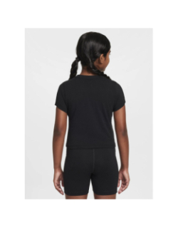 T-shirt nsw slim crop noir fille - Nike