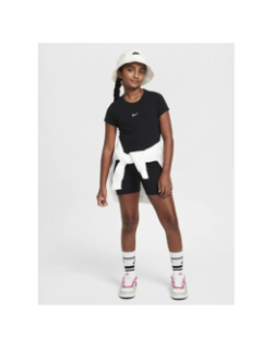 T-shirt nsw slim crop noir fille - Nike