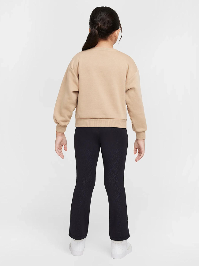 Ensemble sweat legging swoosh spirit noir marron fille - Nike