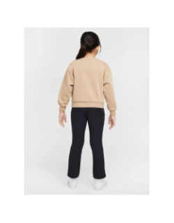 Ensemble sweat legging swoosh spirit noir marron fille - Nike