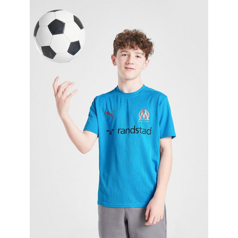 Maillot de football training OM bleu enfant - Puma