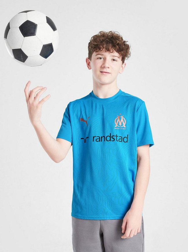Maillot de football training OM bleu enfant - Puma