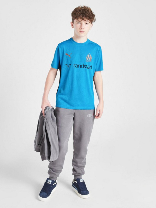 Maillot de football training OM bleu enfant - Puma