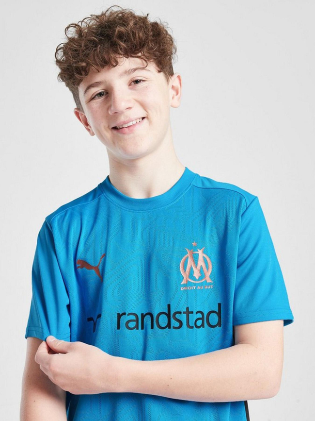 Maillot de football training OM bleu enfant - Puma