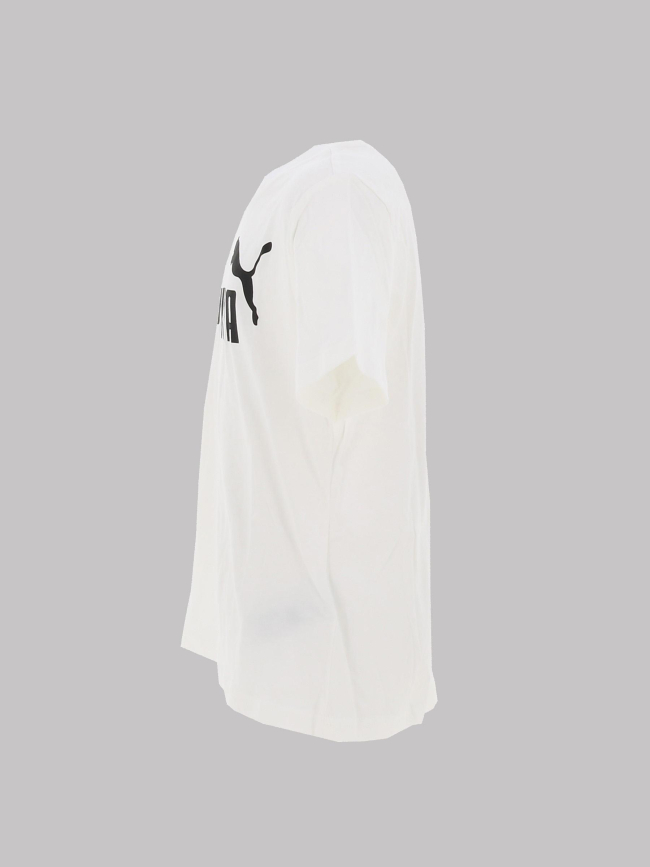 T-shirt à manches courtes essential logo blanc fille - Puma