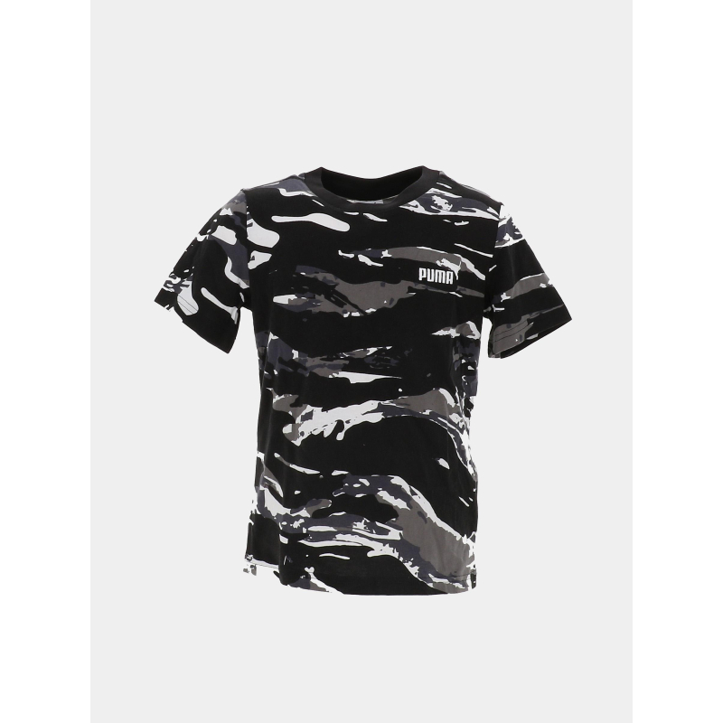 T-shirt à manches courtes essential camo noir garçon - Puma