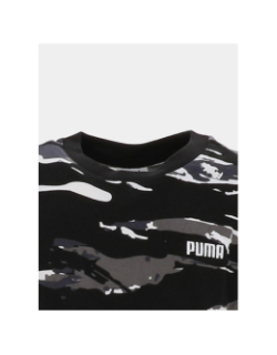 T-shirt à manches courtes essential camo noir garçon - Puma