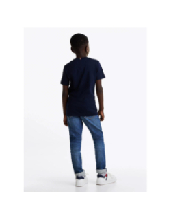 T-shirt monotype regular bleu marine garçon - Tommy Hilfiger