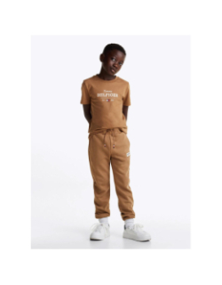 T-shirt monotype regular marron garçon - Tommy Hilfiger