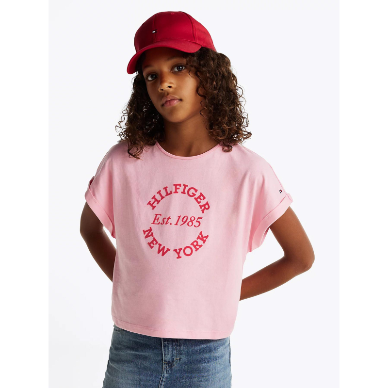 T-shirt regular ny rose fille - Tommy Hilfiger