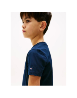 T-shirt corporate mini logo bleu marine garçon - Tommy Hilfiger