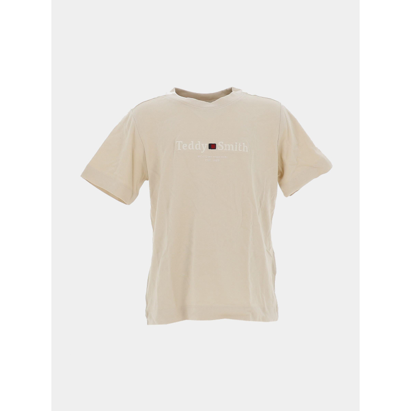T-shirt à manches courtes t-jim beige garçon - Teddy Smith
