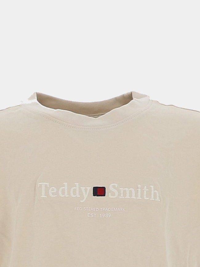 T-shirt à manches courtes t-jim beige garçon - Teddy Smith