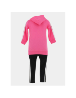 Ensemble de survêtement 3s rose et noir bébé - Adidas