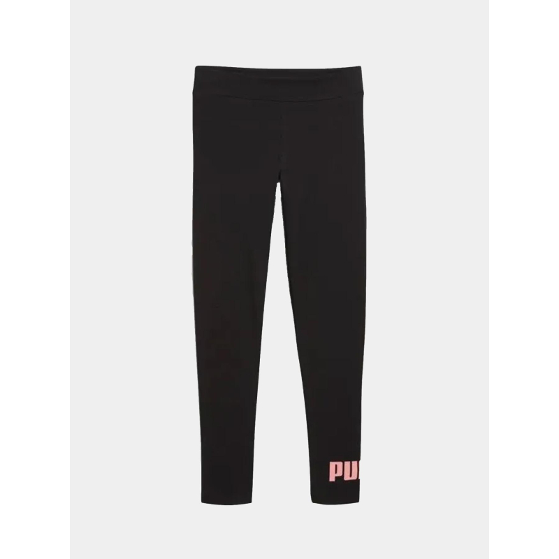 Legging essential logo noir rose fille - Puma