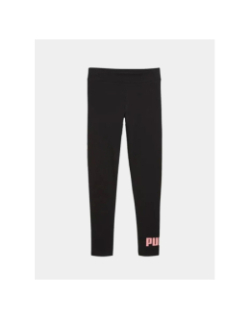 Legging essential logo noir rose fille - Puma