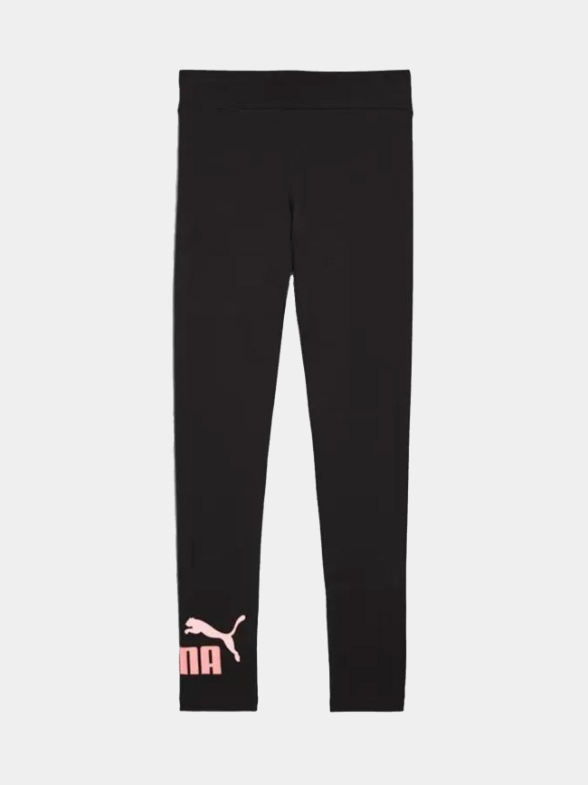Legging essential logo noir rose fille - Puma