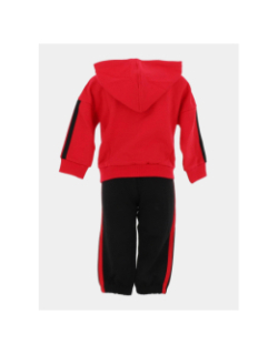 Ensemble sweat capuche jogging 3S noir rouge enfant - Adidas