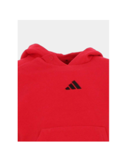 Ensemble sweat capuche jogging 3S noir rouge enfant - Adidas