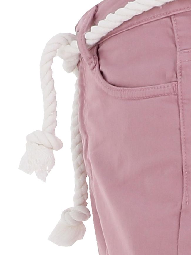 Short taille haute tiko rose fille - Le Temps des Cerises