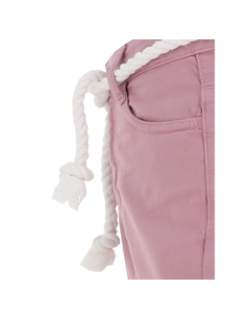 Short taille haute tiko rose fille - Le Temps des Cerises