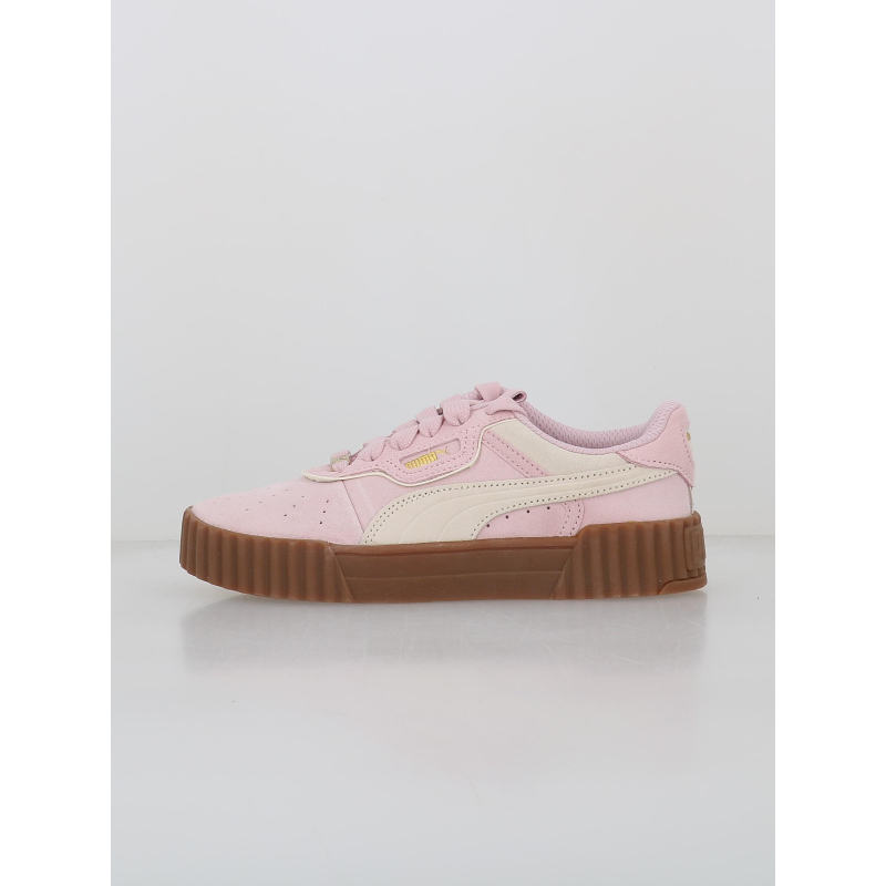 Baskets cuir suédé carina 3.0 luxe rose femme - Puma