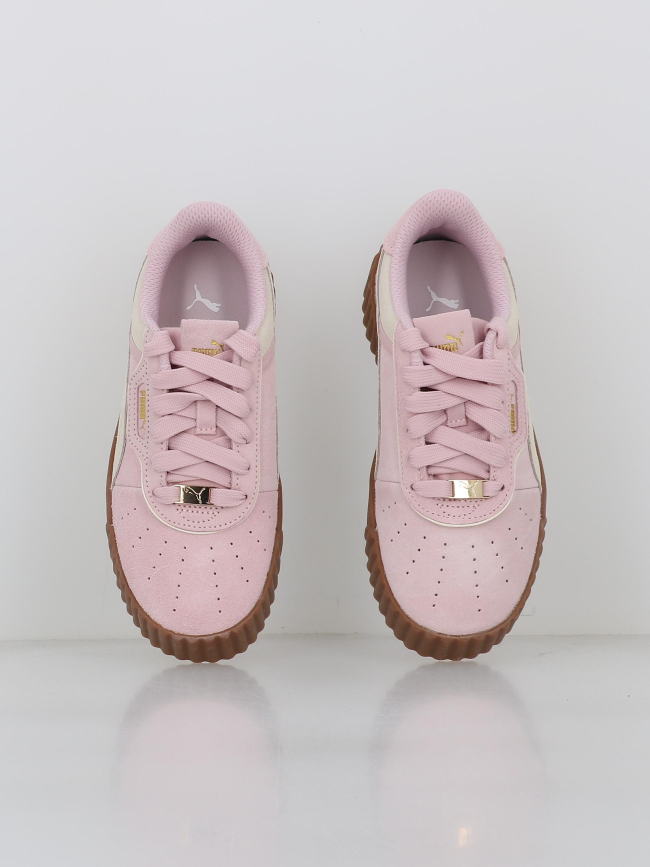Baskets cuir suédé carina 3.0 luxe rose femme - Puma