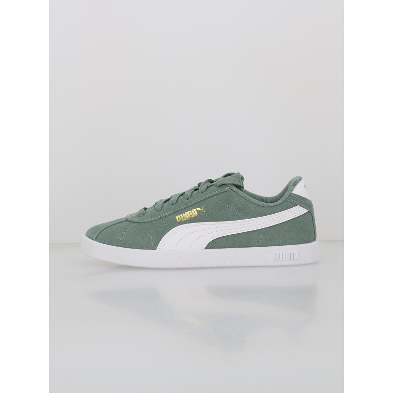 Baskets cuir suede club II vert enfant - Puma