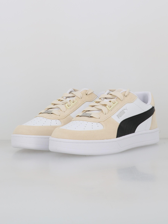 Baskets caven 2 lux blanc beige noir homme - Puma