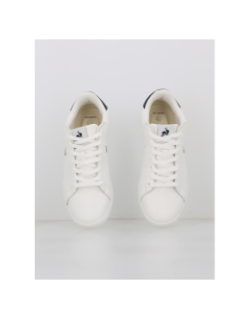 Baskets courtset 2 blanc bleu marine homme - Le Coq Sportif