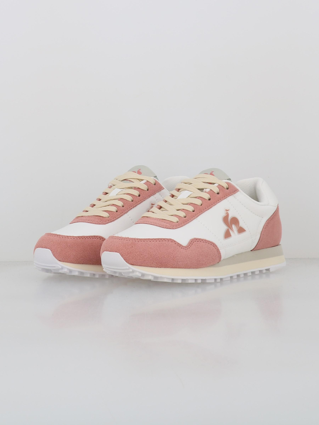 Baskets astra 2 rose blanc femme - Le Coq Sportif
