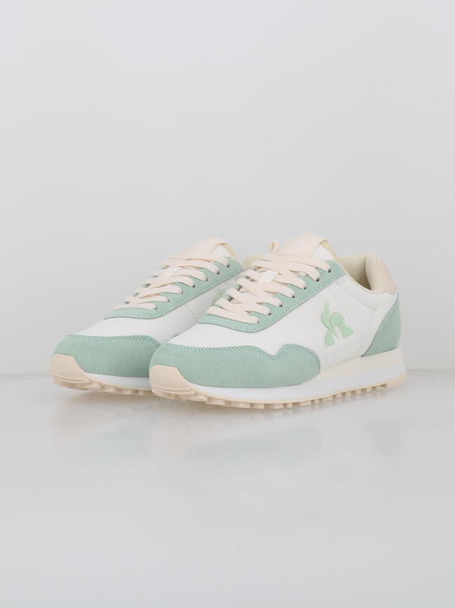 Baskets astra 2 vert blanc femme - Le Coq Sportif